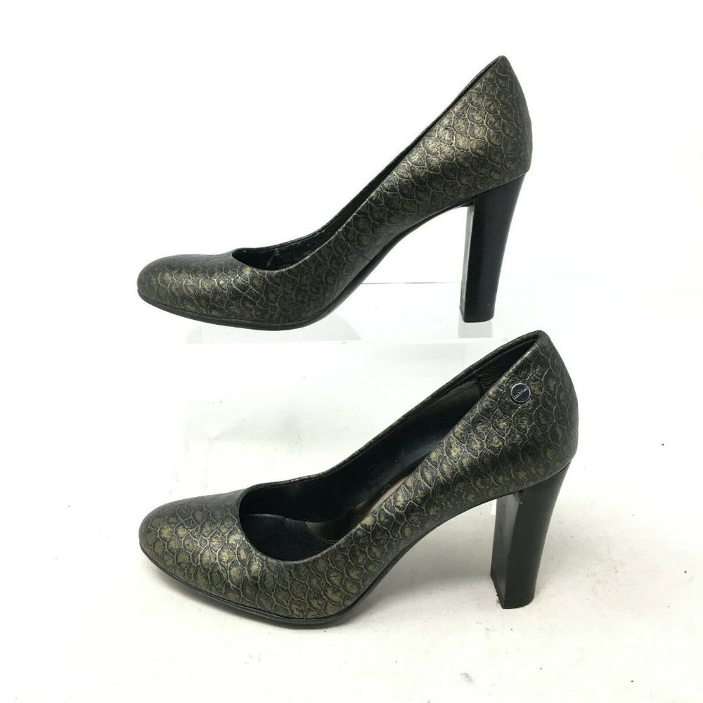 Calvin Klein Olive 2 Pumps High Heels 34E1226 Scal